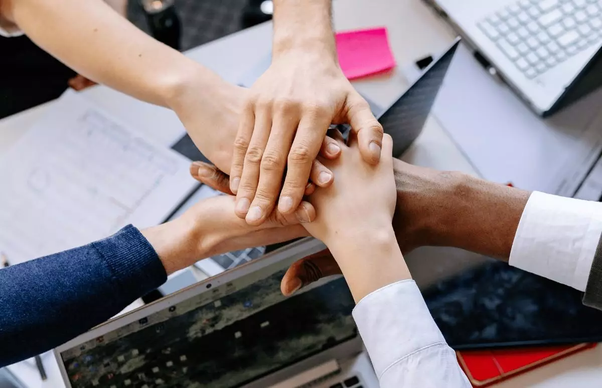 team working together